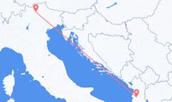 Fly fra Bolzano til Tirana