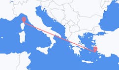 Loty z miasta Leros do miasta Bastia