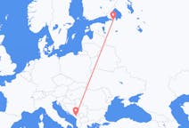 出发地 黑山波德戈里察目的地 俄罗斯聖彼得堡的航班
