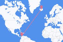 Flyrejser fra Cartagena, Colombia til Akureyri, Island