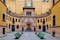 photo of courtyard of the Hallwyl museum, Stockholm, Sweden.