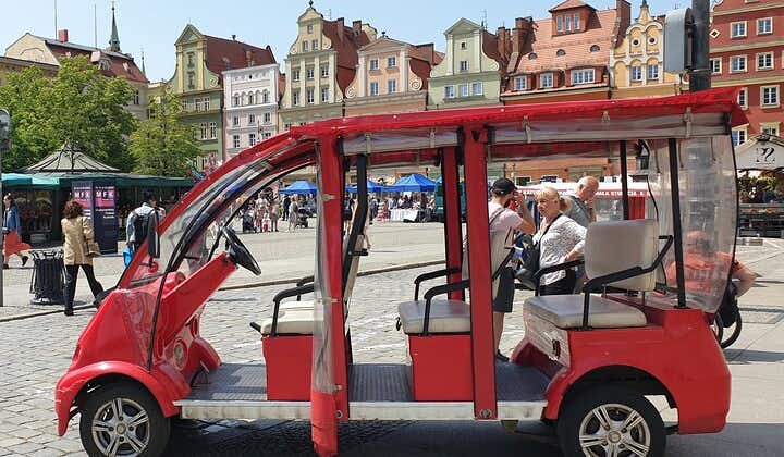 Wroclaw tour with e-bus, 2 h (English guide) group 1-4 people.