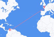 Flights from Bucaramanga, Colombia to Nantes, France
