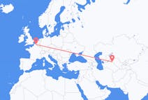 Flyg från Urgentj, Uzbekistan till Lille, Frankrike