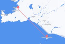 Fly fra Vestmannaeyjar til Reykjavik