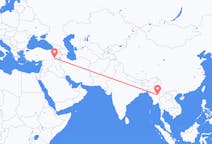 Flyg från Heho, Myanmar (Burma) till Şırnak, Turkiet