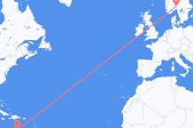 Flyg från Aruba till Oslo