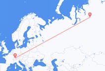 Voli dalla città di Norilsk per Zurigo