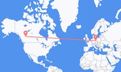 Flyrejser fra Dawson Creek, Canada til Dresden, Tyskland