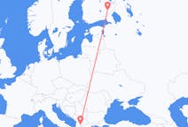 Loty z Savonlinna, Finlandia do Ochrydy, Macedonia Północna