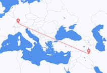Flyg från Sulaymaniyya, Irak till Zürich, Schweiz