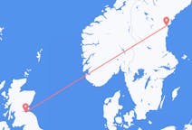 Loty z Sundsvall, Szwecja do Edynburga, Szkocja