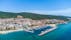 Photo of panoramic aerial view of the sea port of Sveti Vlas in Bulgaria.