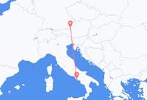 Flights from Salzburg, Austria to Naples, Italy