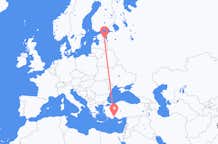 Flights from Antalya to Tartu