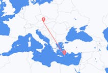 ギリシャのカルパトス島からから、オーストリアのウィーンまでのフライト