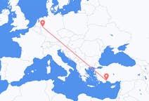 Flights from Antalya in Turkey to Düsseldorf in Germany