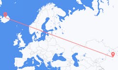 Flights from the city of Ürümqi, China to the city of Akureyri, Iceland