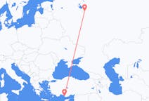Flights from Yaroslavl, Russia to Gazipaşa, Turkey