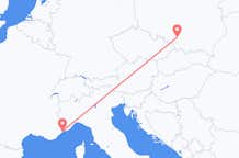 Flyrejser fra Katowice til Nice