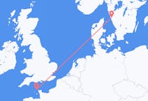 Loty z Alderney, Guernsey do Göteborga, Szwecja