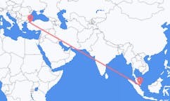 Flights from Johor Bahru, Malaysia to Bursa, Turkey