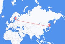 Flyg från Wakkanai, Japan till Tallinn, Estland