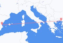 Flyreiser fra Valencia, Spania til Alexandroupolis, Hellas