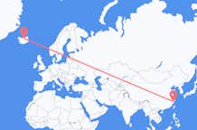 Flyg från Wenzhou, Kina till Akureyri, Island