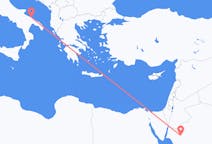 Flyreiser fra Tabuk, Saudi-Arabia til Bari, Italia