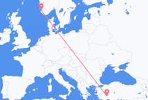 Flights from Isparta, Turkey to Stavanger, Norway