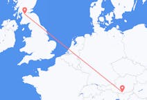 Flyg från Glasgow, Skottland till Klagenfurt, Österrike