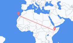 เที่ยวบิน จาก โกเดอ, เอธิโอเปีย ไปยัง เกาะลันซาโรเต, สเปน