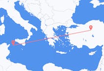 Vols depuis la ville de Pantelleria vers la ville d'Ankara