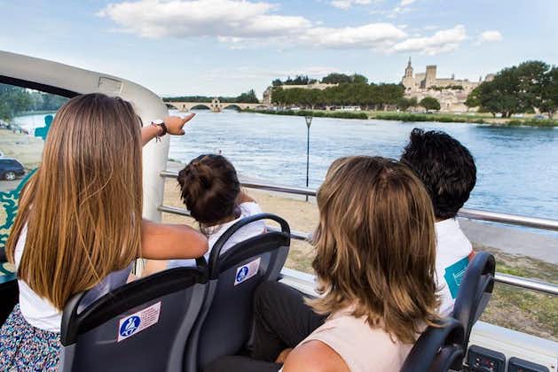 Bezoek Avignon en Villeneuve lez Avignon aan boord van een dubbeldekkerbus