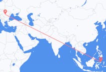 印度尼西亚出发地 万鸦老飞往印度尼西亚目的地 錫比烏的航班