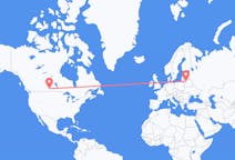 Flyg från Regina, Saskatchewan, Kanada till Vilnius, Litauen