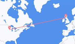 Vluchten van La Crosse, Verenigde Staten naar Glasgow, Schotland