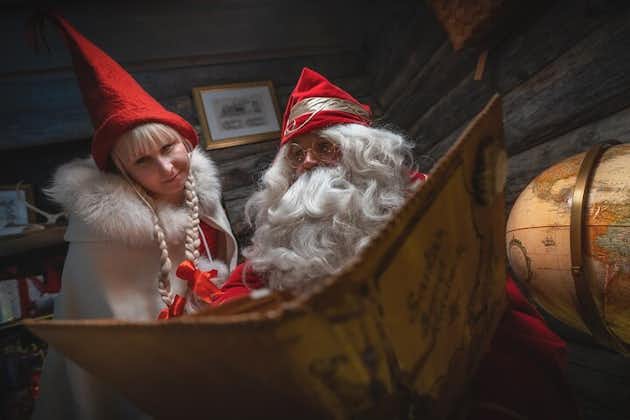 Treffen mit dem Weihnachtsmann in seinem geheimen Versteck in Kittilä