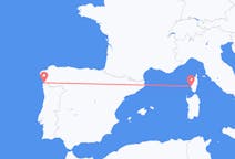 Flyreiser fra Ajaccio, Frankrike til Vigo, Spania