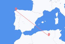 Рейсы из Бискры, Алжир в Ла-Корунья, Испания