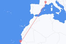 出发地 塞内加尔出发地 達喀爾目的地 法国蒙彼利埃的航班