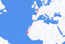 Flyrejser fra Dakar, Senegal til Poitiers, Frankrig