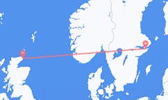 出发地 英国灯芯目的地 瑞典斯德哥尔摩的航班