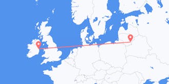 出发地 立陶宛目的地 爱尔兰航班