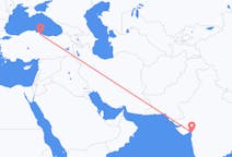 出发地 印度出发地 苏拉特目的地 土耳其三生的航班