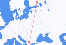 Flights from Kozani, Greece to Lappeenranta, Finland