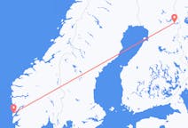 Fly fra Stord til Kuusamo