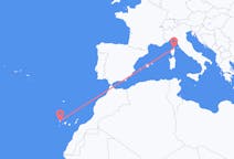 Flyg från Santa Cruz de La Palma till Bastia