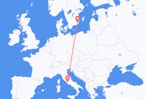 Flyrejser fra Kalmar, Sverige til Rom, Italien